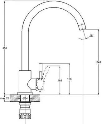 Смеситель для мойки G-lauf EZA4-F090KW, белый купить в СОМ