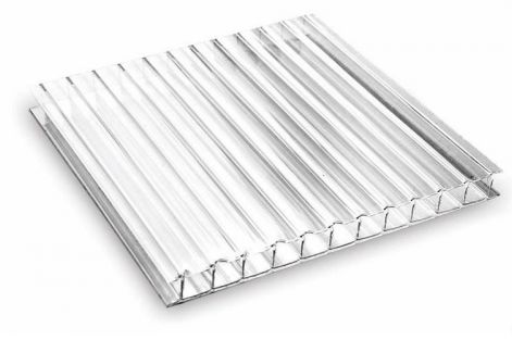 Поликарбонат сотовый прозрачный 6мм 2100*6000  Rational UV АКЦИЯ купить в СОМ