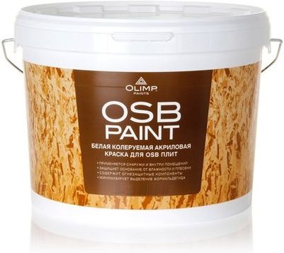 Краска акриловая Olimp для OSB-плит, 9 л купить в СОМ