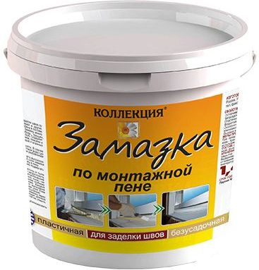 Шпаклевка-замазка Коллекция, по монтажной пене, 3 кг купить в СОМ