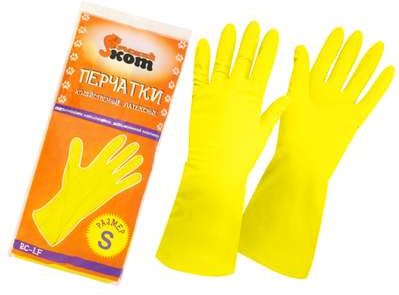Перчатки латексные хозяйственные Рыжий кот размер S купить в СОМ
