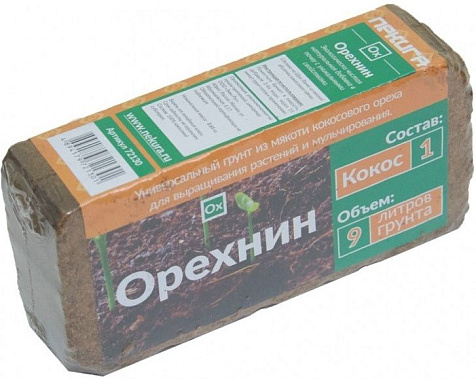 Брикет кокосовый Орехнин-1 650гр (9л) Nekura купить в СОМ