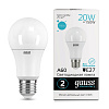 Лампа Gauss Elementary LED A60 20W E27 4100K 23229 купить в СОМ