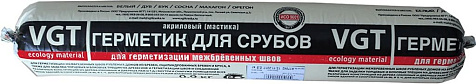 Герметик (мастика) акриловый VGT, для срубов, дуб, 0.9 кг купить в СОМ