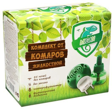 Электрофумигатор+жидкость Migan 30мл купить в СОМ