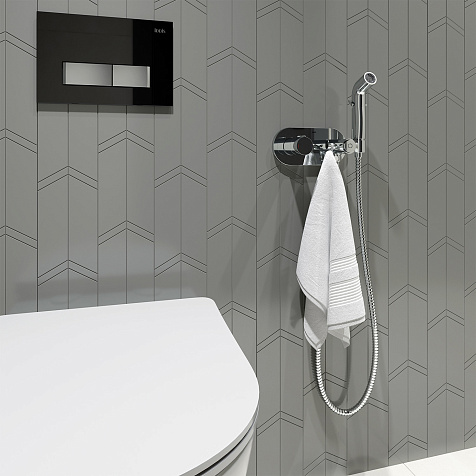 Смеситель встраиваемый Iddis Axea AXESBRBi08, гигиенический душ купить в СОМ