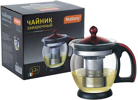 Чайник заварочный Decotto-1200 1.2л, 910112 Mallony купить в СОМ