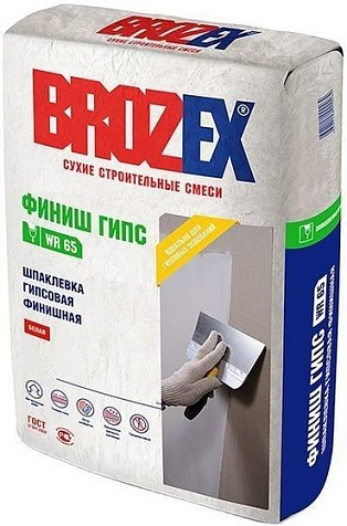 Шпаклевка гипсовая BROZEX Финиш Гипс WR65, 3 кг купить в СОМ