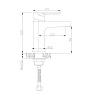 Смеситель для раковины Rossinka RS33-11U, хром купить в СОМ