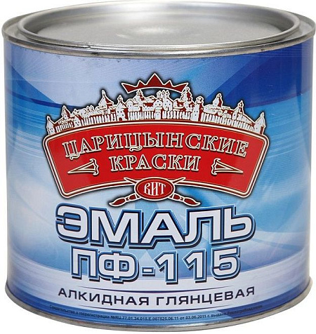 Эмаль ПФ-115 Царицынские краски, белый, 2.7 кг купить в СОМ