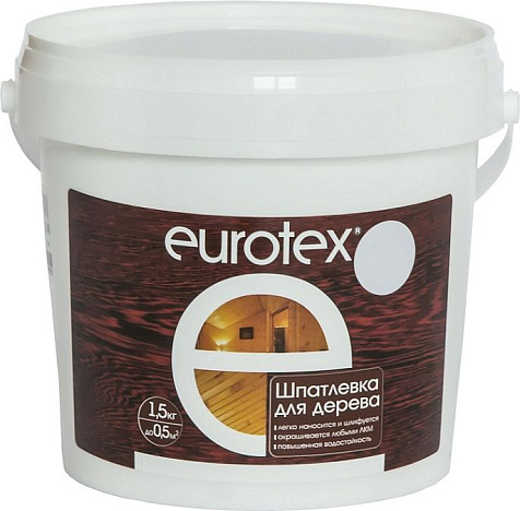 Шпатлевка по дереву Eurotex, бук, 1.5 кг купить в СОМ