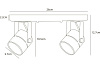 Спот Arte Lamp A1311PL-2BK MIZAR купить в СОМ