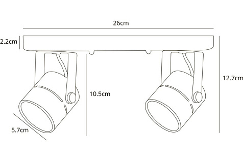 Спот Arte Lamp A1311PL-2BK MIZAR купить в СОМ