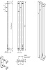 Полотенцесушитель электрический Indigo Style 3 PRO (electro) 1200 х130 мм, графит, универсальный, таймер купить в СОМ