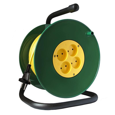 Удлинитель на катушке Союз 4х20м без заземления 16А 2х1,5мм IP20 3.5кВт 481S-3302 купить в СОМ