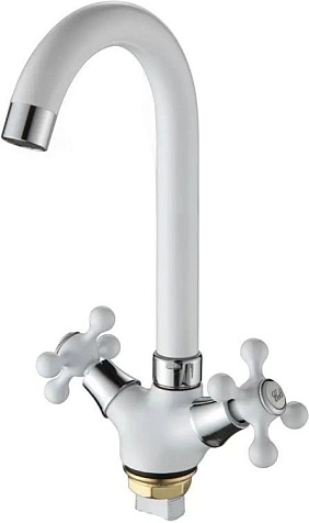 Смеситель для мойки Ammore A5681-C, белый купить в СОМ