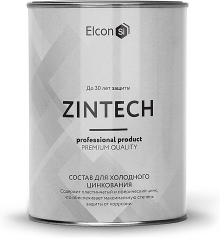 Грунт эмаль Elcon Zintech, цинконаполненный, 1 кг купить в СОМ