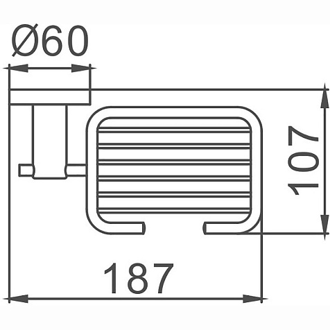 Мыльница Haiba HB8302-1, решетка, нержавеющая сталь купить в СОМ