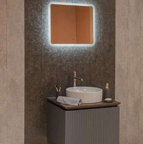 Зеркало Azario Stiv-Lite, 600 х500 мм, сенсор купить в СОМ