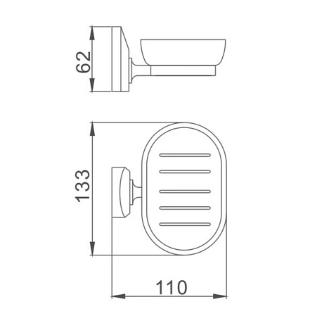 Мыльница Haiba HB1602, стекло купить в СОМ
