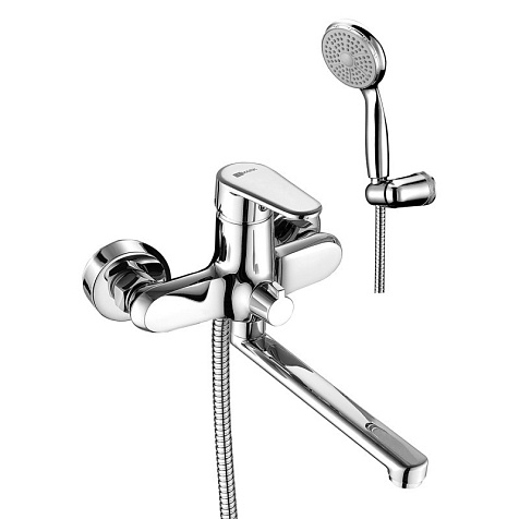 Смеситель для ванны Lemark Point LM0317C, латунь, хром купить в СОМ