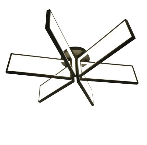 Люстра светодиодная Estares MALDI 165W, 16500Lm,2K-4K-6K 850х200, черно/белая, ПДУ купить в СОМ