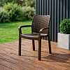 Стул садовый Rattan 506x580x833см горький шоколад ING6182ГШК купить в СОМ