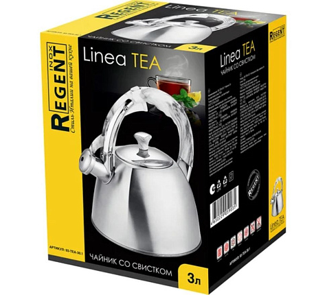 Чайник Regent Linea Tea 3л свисток, ручка Soft-Touch купить в СОМ
