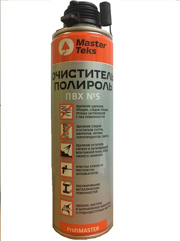 Очиститель-полироль ПВХ №5 MasterTeks ProfiMaster, 420 г купить в СОМ