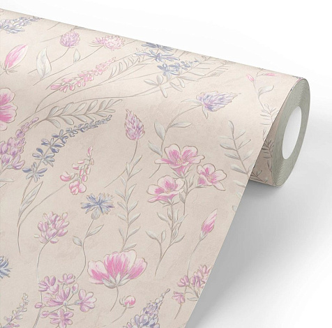 Обои виниловые на флизелиновой основе 7326-02 Euro Decor Meadow, 1.06 х 10 м . купить в СОМ