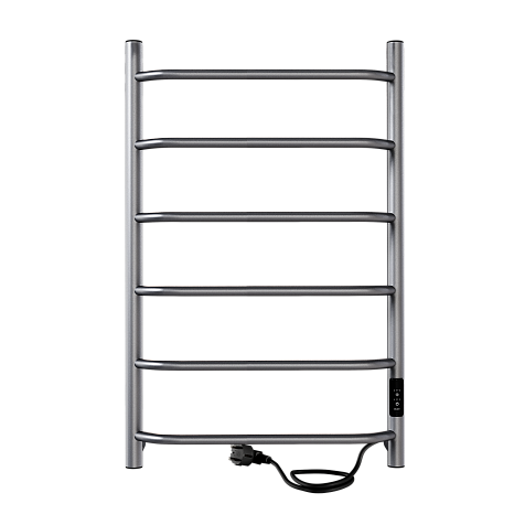 Полотенцесушитель электрический Indigo Roof Lux (electro) 800 х500 мм, таймер, графит металл, универсальный купить в СОМ
