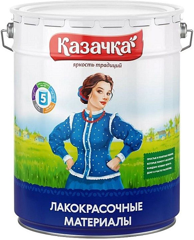 Эмаль алкидная ПФ-115 Казачка, белая глянцевая, 20 кг купить в СОМ