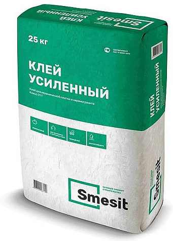 Клей для плитки усиленный СМЕСИТ, 25 кг купить в СОМ