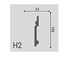 Плинтус напольный XPS Polymer H 2 100х13х2000мм купить в СОМ