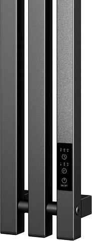 Полотенцесушитель электрический Indigo Style 3 PRO (electro) 1200 х130 мм, графит, универсальный, таймер купить в СОМ