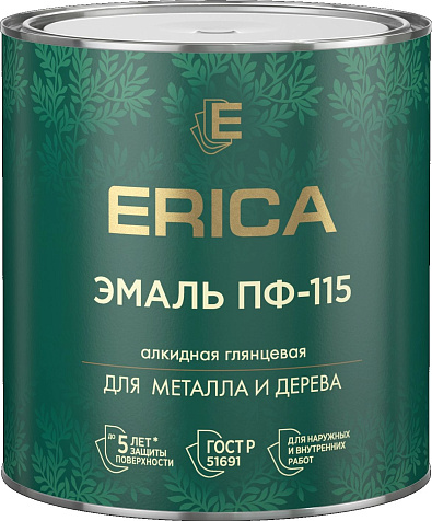 Эмаль ПФ-115 Erica, синяя, 2.6 кг купить в СОМ