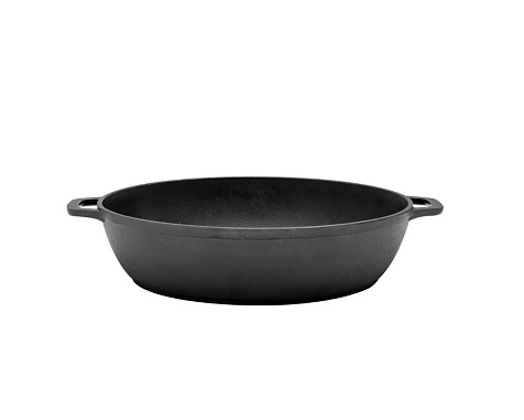 Жаровня Гардарика 2,8л 300х66 чугунная с двумя ручками без крышки купить в СОМ