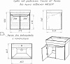 Тумба-умывальник Айсберг Мечта 60, белый, подвесная, с раковиной Енисей/Риво 60 купить в СОМ