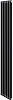 Дизайн-радиатор Royal Thermo Insignia VC2180, 6 секций, RAL9005m купить в СОМ