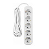 Удлинитель ОНЛАЙТ OPE-S-05-300-E-3x1  5 гн, 3 м, СЗ, 16А IP20 белый купить в СОМ