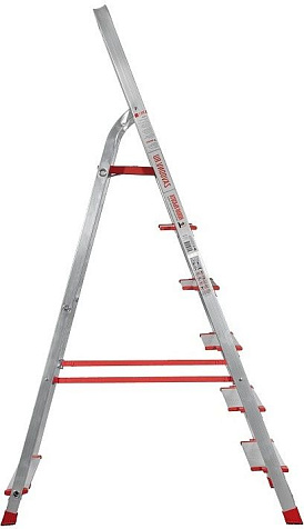 Стремянка Новая Высота NV3117, 6 ступеней, алюминиевая купить в СОМ