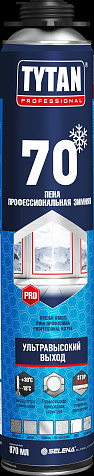 Пена монтажная профессиональная Tytan Professional 70, зимняя, 870 мл купить в СОМ