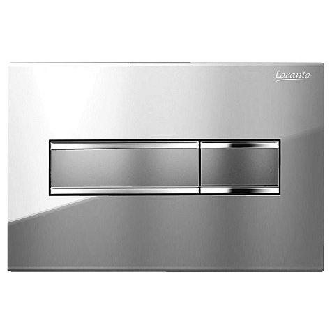 Кнопка для инсталляции Loranto Prestige 7522, хром глянец, квадратная купить в СОМ