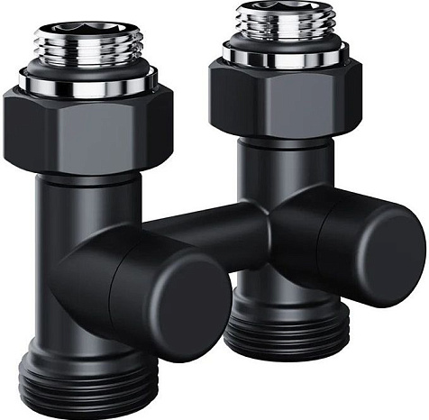 Узел прямой нижнее подключение 1/2 х 3/4" Royal Thermo Design черный купить в СОМ