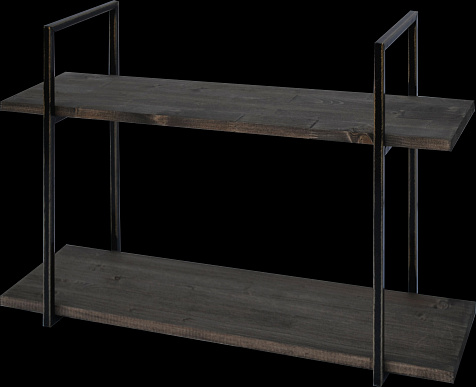 Полка №1434 настенная Лофт 2-ярусная 23x80x23см купить в СОМ