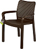 Стул садовый Rattan 506x580x833см горький шоколад ING6182ГШК купить в СОМ