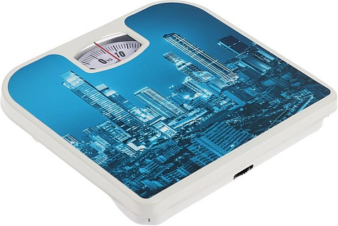 Весы напольные механические  SAKURA 130 кг SA-5000-8  Ночной город купить в СОМ