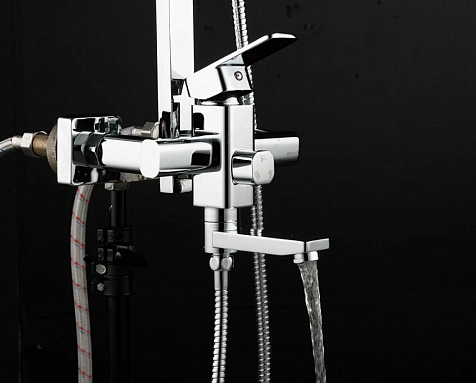 Система душевая Frap F2420, тропический душ, хром купить в СОМ
