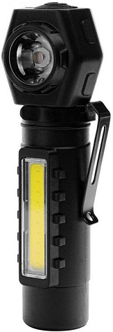 Фонарь налобный аккумуляторный Camelion LED53408 акк.3.7V XPE1W+COB3W 3реж, магн/клипса, Type-C, черный купить в СОМ