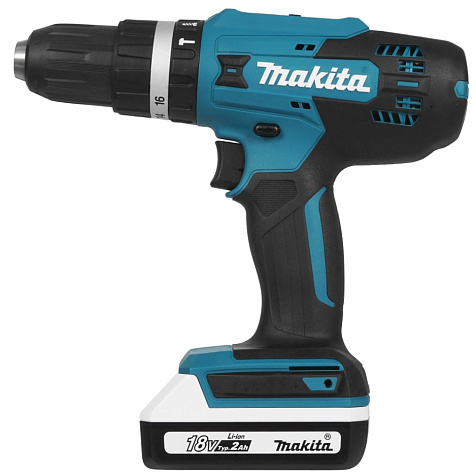 Шуруповерт MAKITA HP 488 D006, 18 В, Li-ion, 2.0 A/ч, ударный купить в СОМ